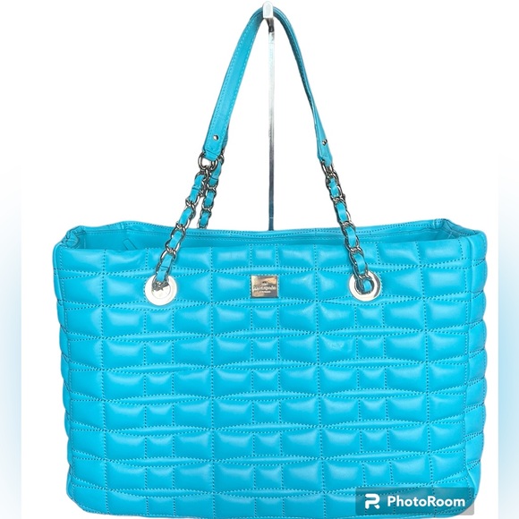 kate spade Handbags - Kate Spade Quilted Turquoise Shoulder Bag Like New with Dust Bag